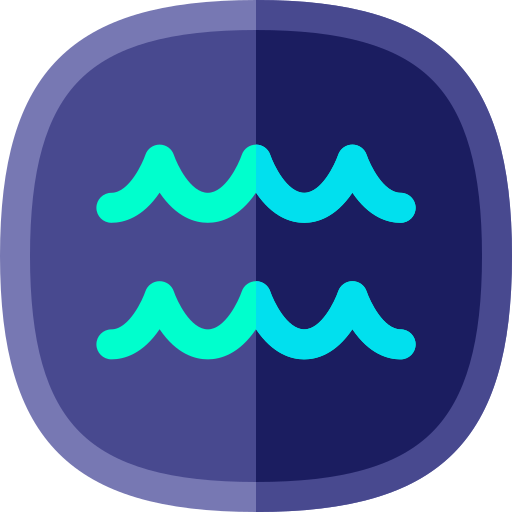 Aquarius Basic Rounded Flat icon