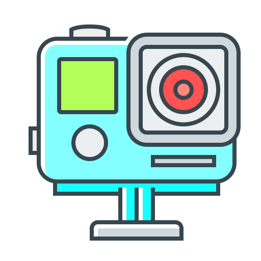 camara de video icono gratis