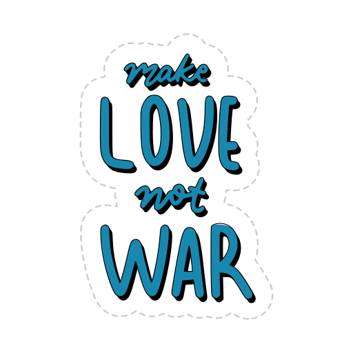 paix et amour gratuit sticker