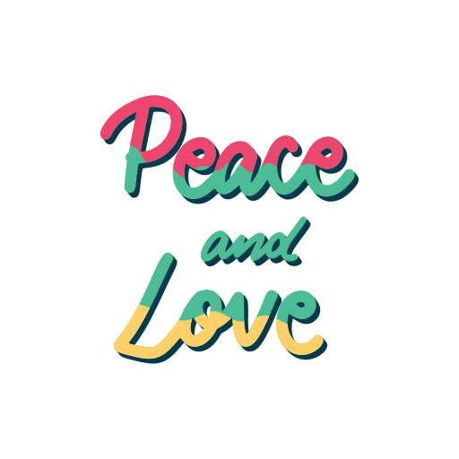 Peace and love Stickers - Free miscellaneous Stickers