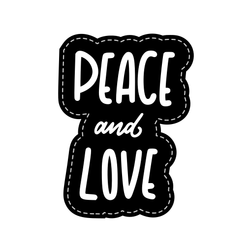 Peace and love Stickers - Free miscellaneous Stickers