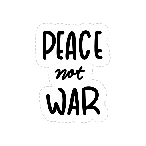 Peace and love free sticker