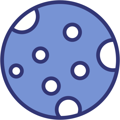 Full moon Generic Blue icon