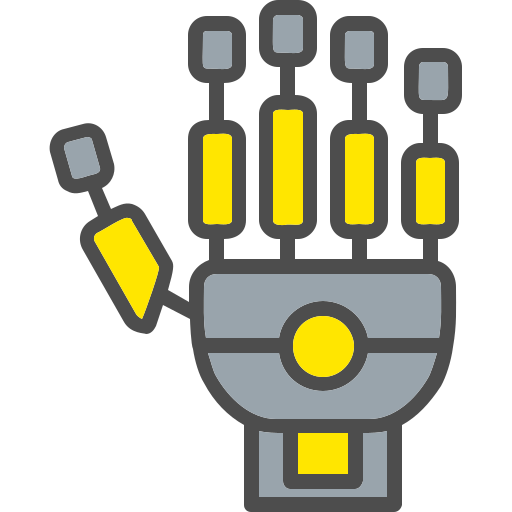 mano de robot icono gratis