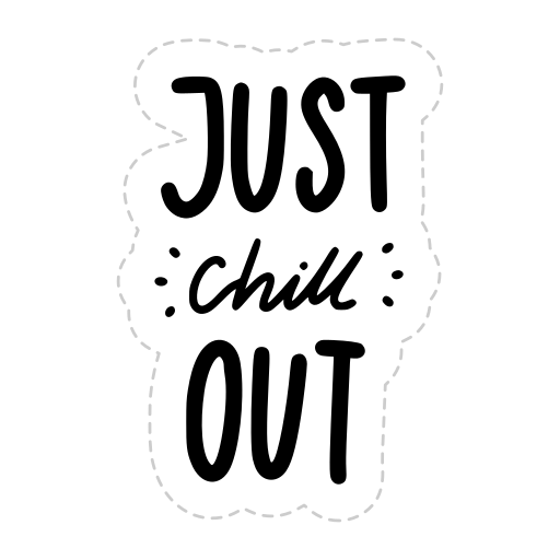 Chill out free sticker Chill out free sticker