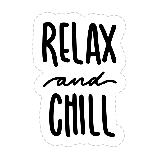 Chill out free sticker Chill out free sticker