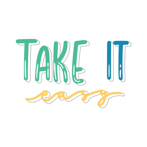 Take it easy today free sticker