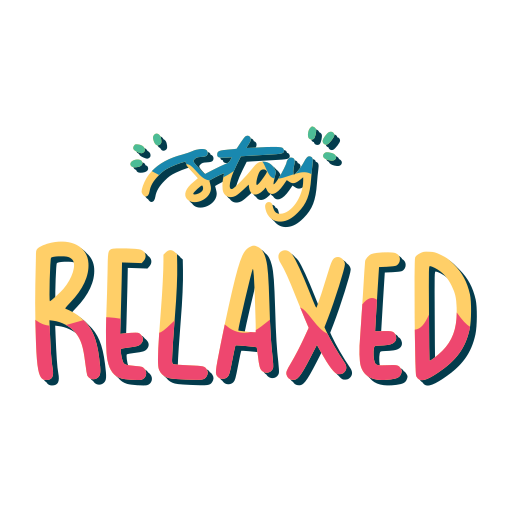 Relaxed free sticker Relaxed free sticker