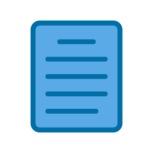 Paper Generic Blue icon