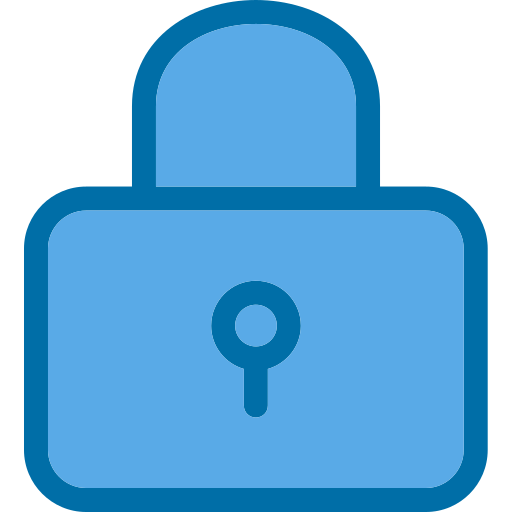 Padlock Generic Blue icon