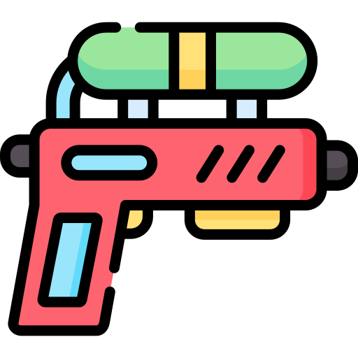 pistola de agua icono gratis