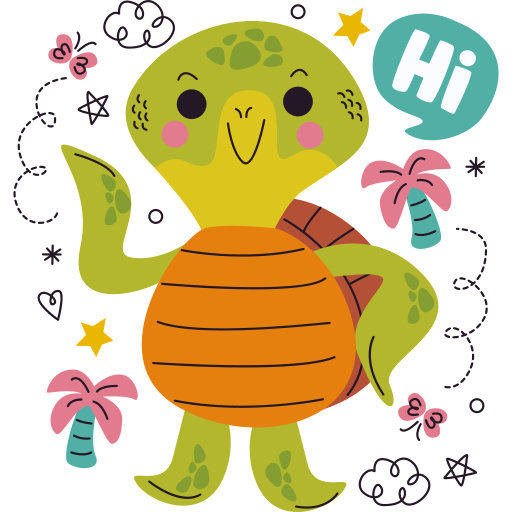 Turtle free sticker Turtle free sticker