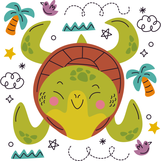 Turtle free sticker Turtle free sticker