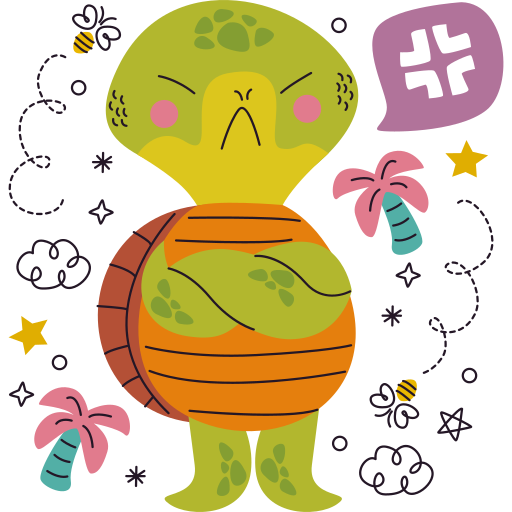Turtle free sticker