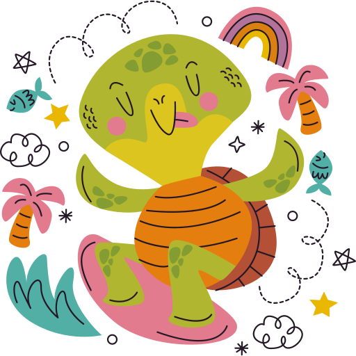 Turtle free sticker Turtle free sticker