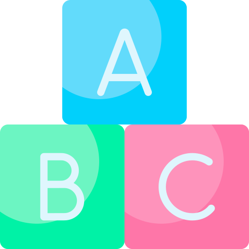 bloque abc icono gratis