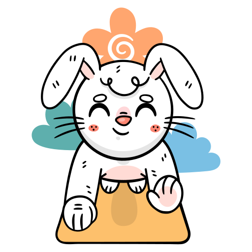 Bunny free sticker Bunny free sticker