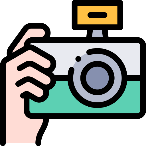 Camera Detailed Rounded Lineal color icon