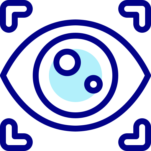 reconocimiento de ojos icono gratis