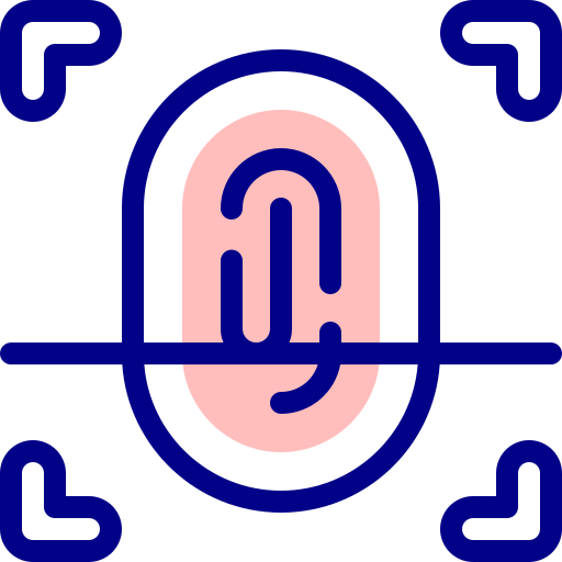 escáner de dedo icono gratis