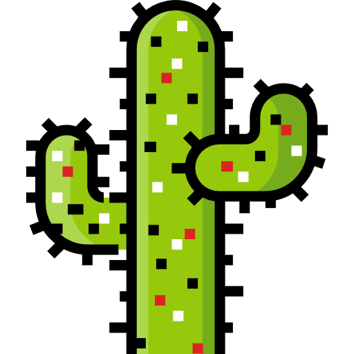 Cactus Detailed Straight Lineal color icon