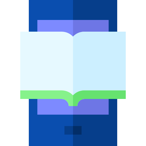 Ereader Basic Straight Flat icon