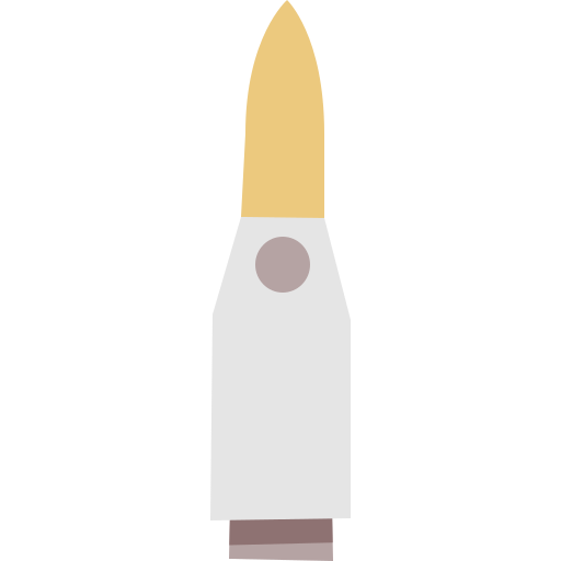 Bullet Cartoon Flat icon