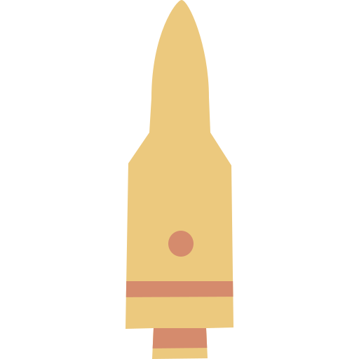 Bullet Cartoon Flat icon