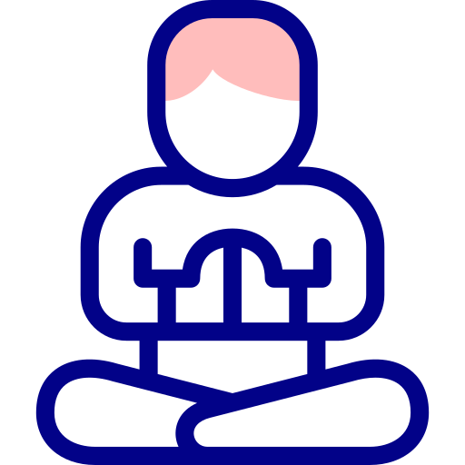 Meditation Detailed Mixed Lineal color icon