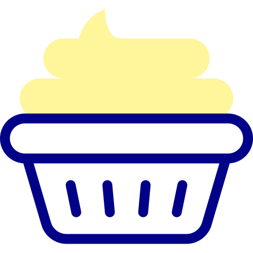 Cupcake Detailed Mixed Lineal Color Icon