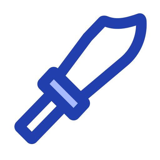 Knife Generic Blue Icon