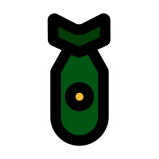 Icono De Bomba Nuclear Generic Outline Color