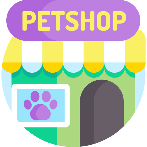 la tienda de animales icono gratis