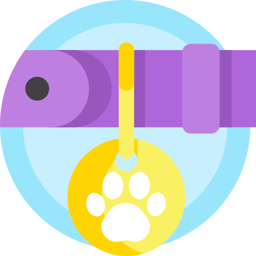 Dog collar free icon