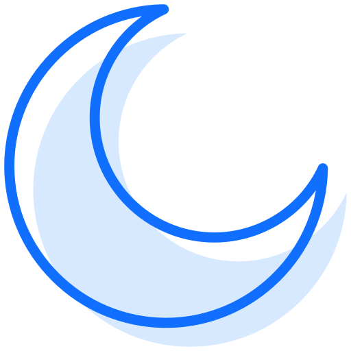 Moon Generic Blue icon