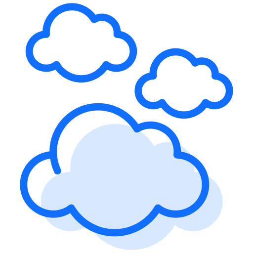 Clouds Generic Blue icon