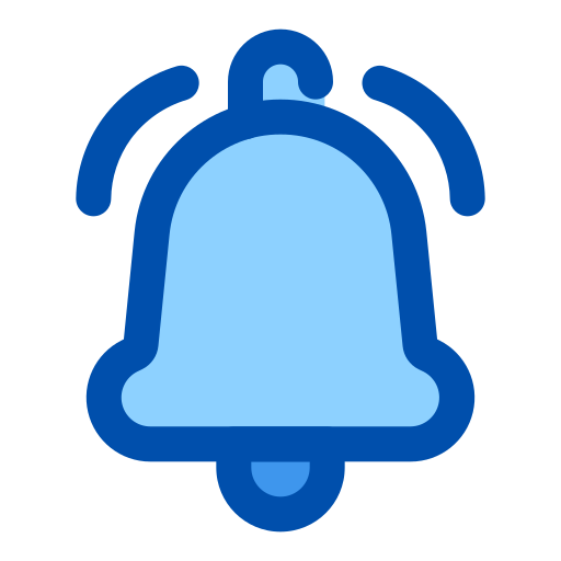 Notification bell Generic Blue icon