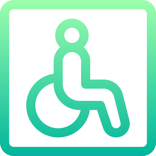 Disabled sign Basic Gradient Lineal color icon