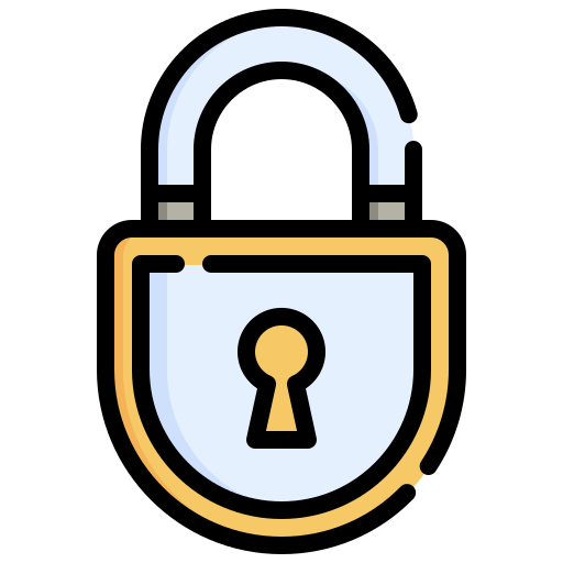 Padlock Generic Outline Color icon