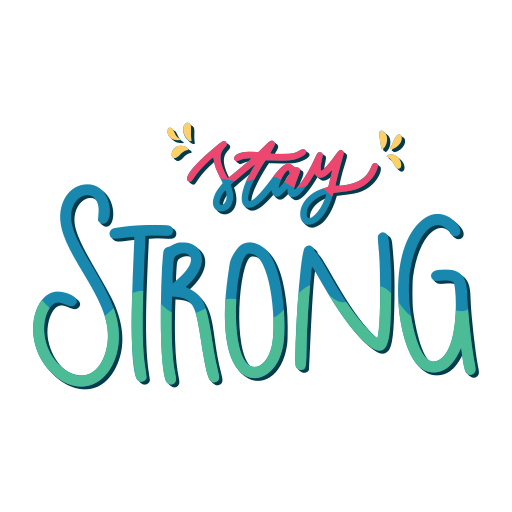 Stay Strong Pretty Stickers PNG