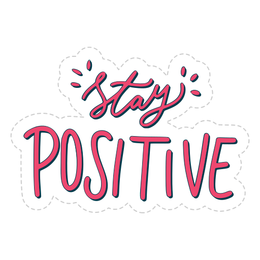 mantente positivo gratis sticker