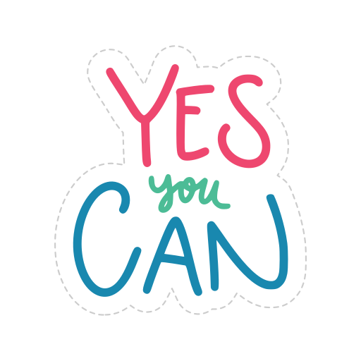 Motivation free sticker