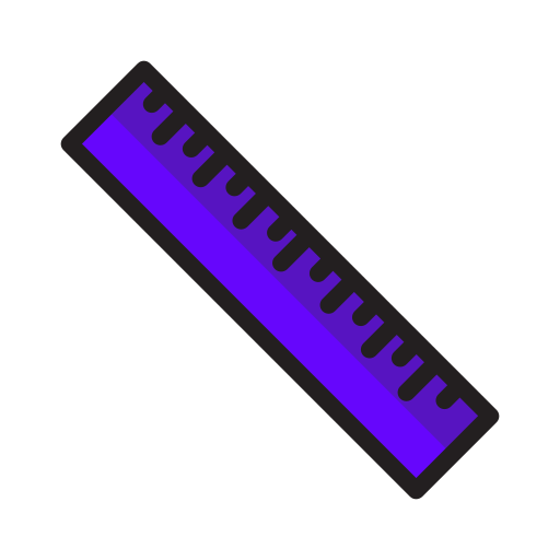 Ruler Generic Outline Color icon