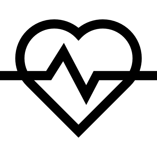 Cardiogram Basic Straight Lineal icon