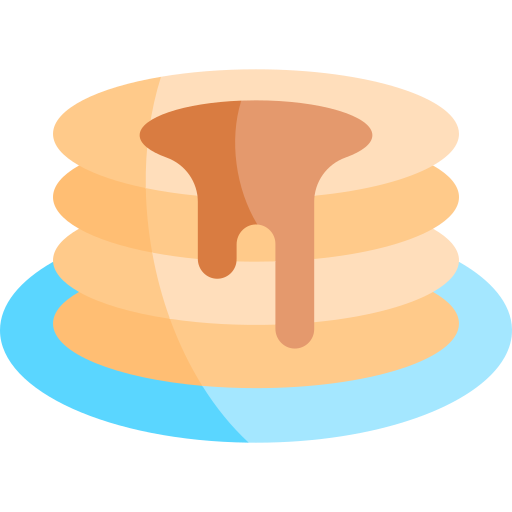 Pancakes Kawaii Flat Icon