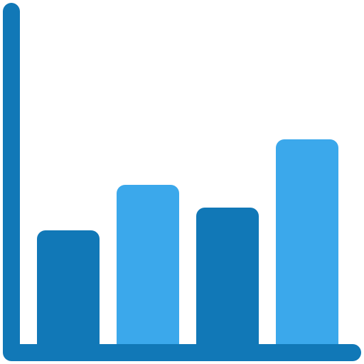 gráfico de barras icono gratis