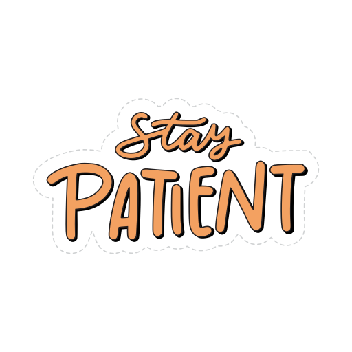 geduldig kostenlos Sticker geduldig kostenlos Sticker