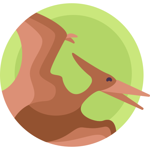 Pterodactyl Detailed Flat Circular Flat icon