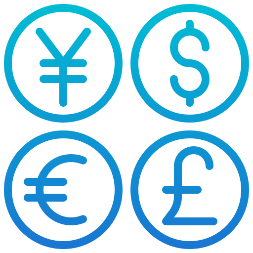 Currencies - Free business and finance icons