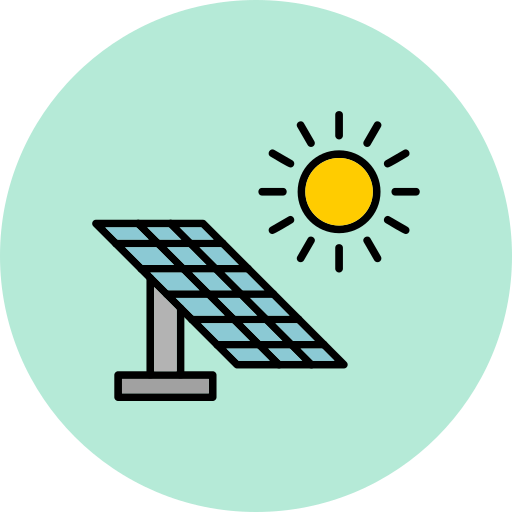 panel solar icono gratis